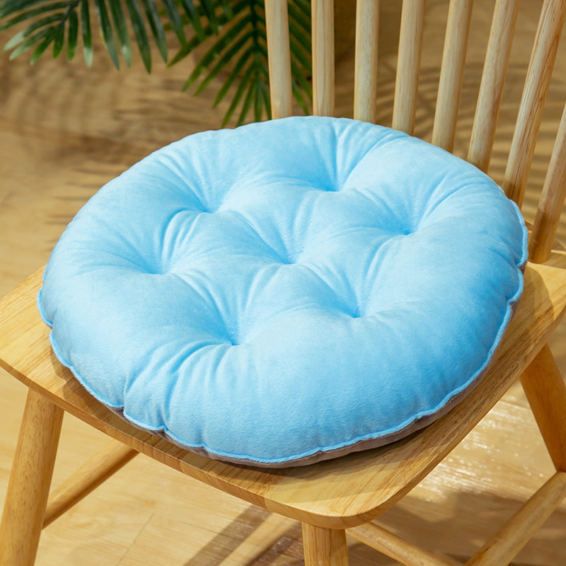 Crystal Velvet Cushion Cute Color Matching Autumn And Winter Warm Seat Cushion Student Stool
