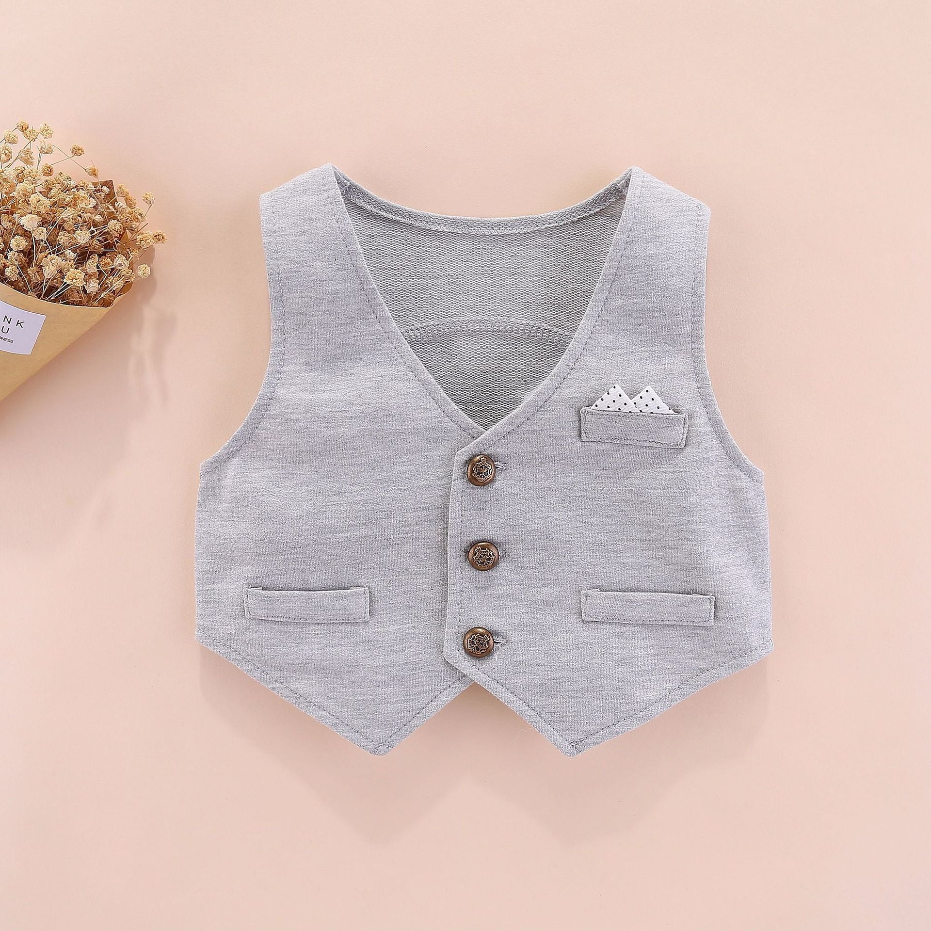 British Baby Dress Outfit – Long Sleeve Three-Piece Set for One-Year-Olds