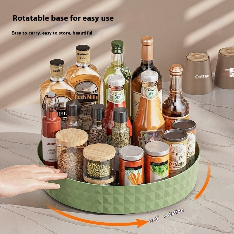 Seasoning Rotating Storage Rack Kitchen Multi-function Tray