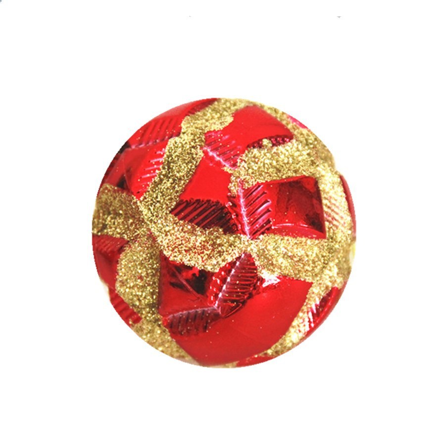 Festival Supplies Painted Ball 6cm, 24 Pcs Pendant Electroplating