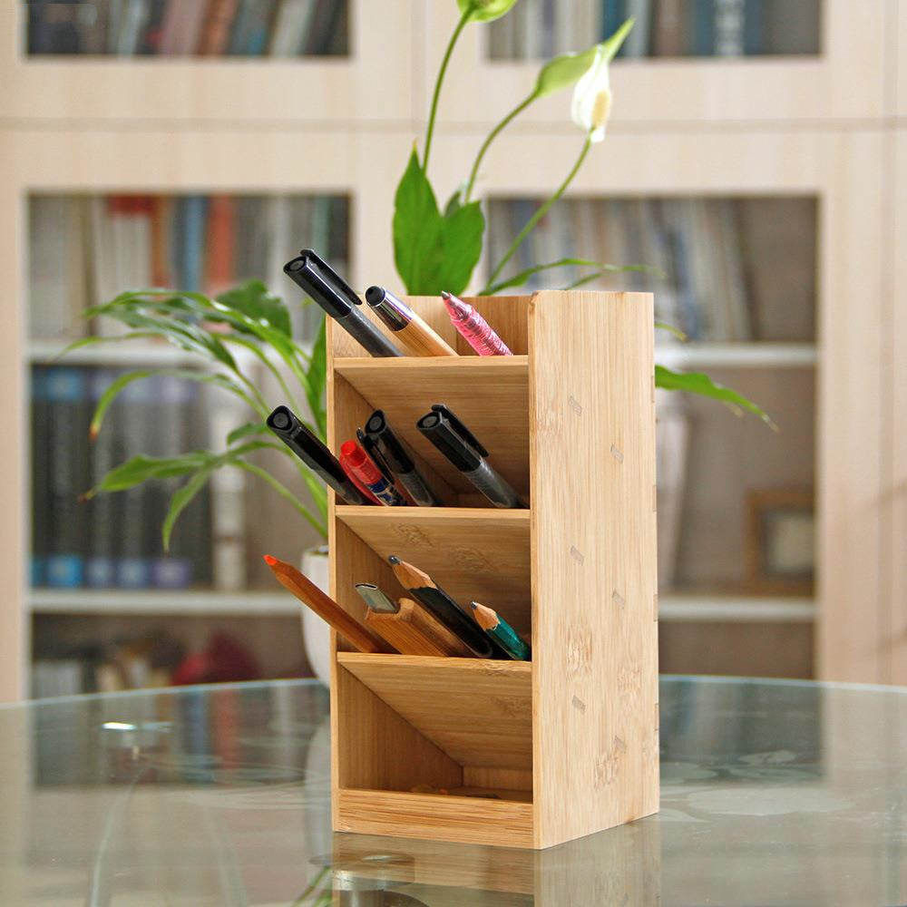 Home Fashion Oblique Pen Holder Storage Box
