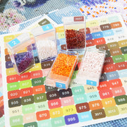 Diamond Painting Color Sticker – Cross Stitch Label Number & Letter Sticker Set