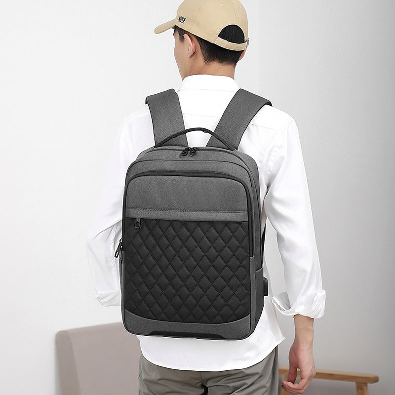 Men's Travel Backpack Oxford Cloth Solid Large Capacity