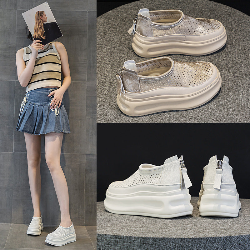 Women's Platform Sneakers Spring And Summer All-match Hollow Out