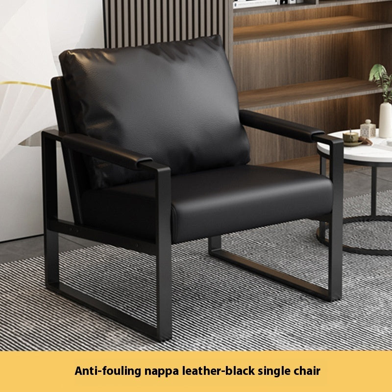 Light Luxury Single Seat Sofa Chair Nordic Style Bedroom Office