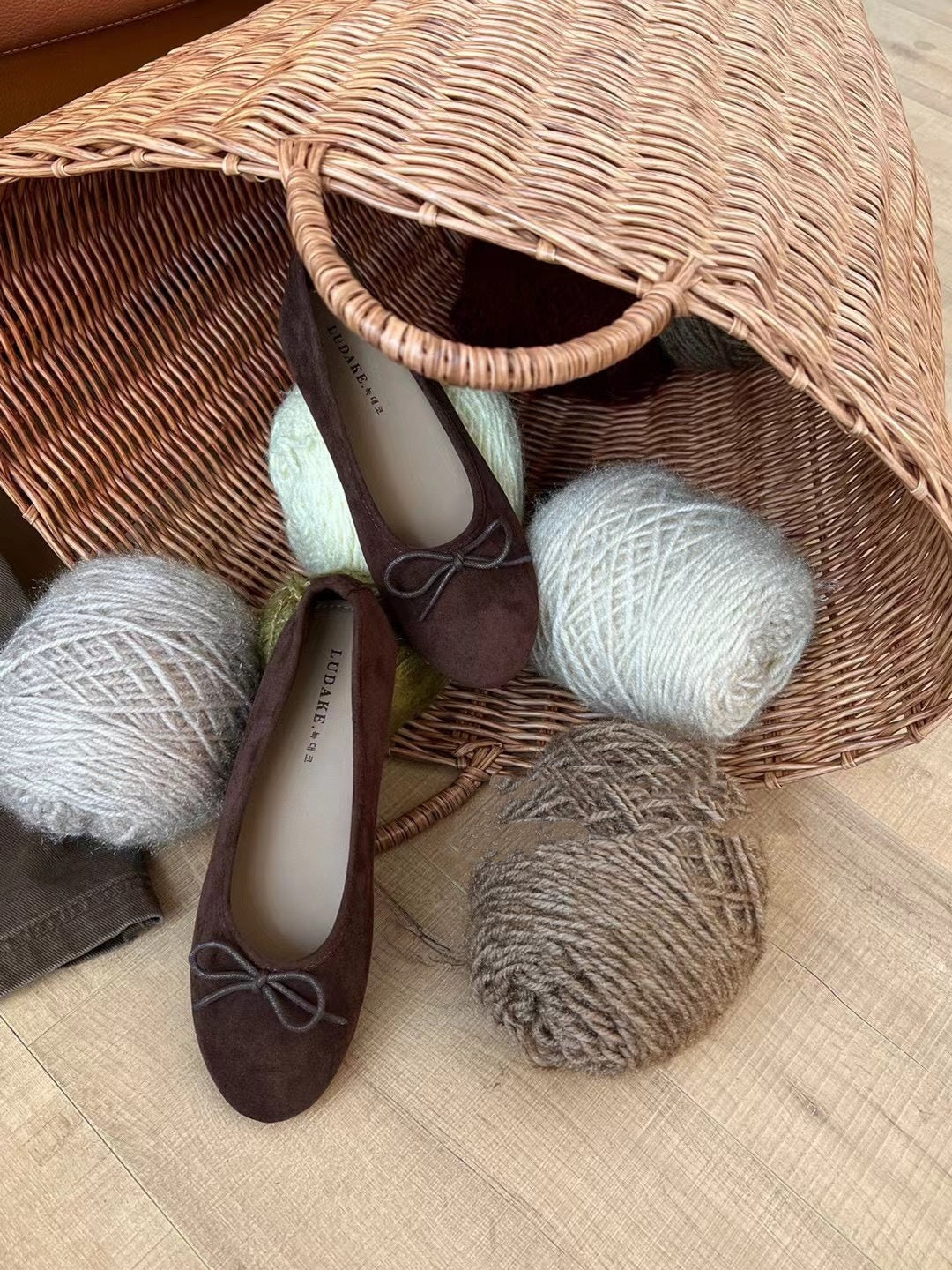 Low-cut Ballet Shoes Bow Flat Shoes