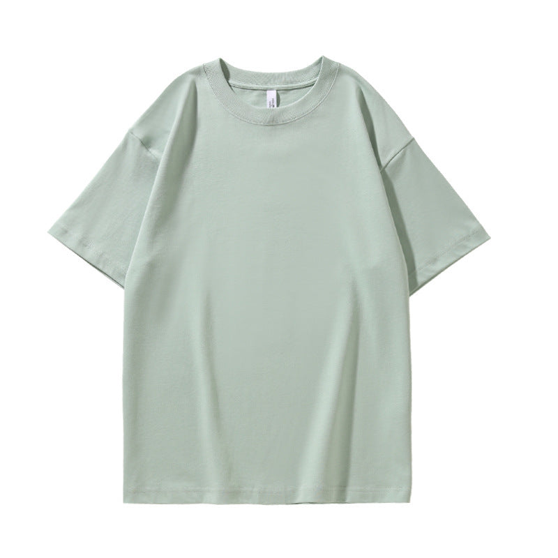 280G32 Double Yarn Heavy Double Yarn Men's And Women's Same Style Short Sleeve