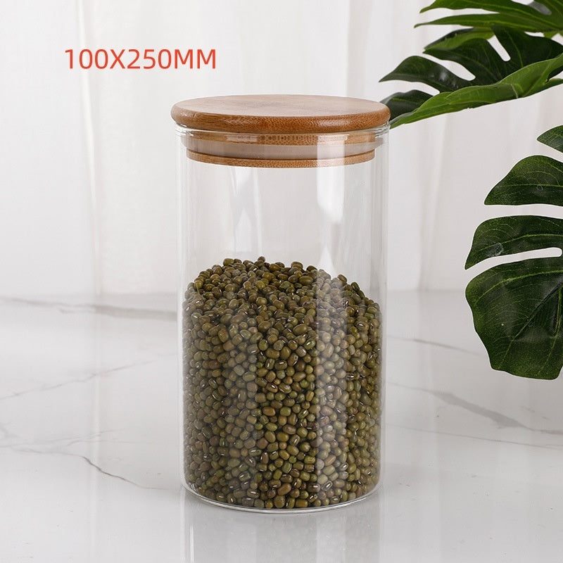 Borosilicate Glass Storage Jar – Airtight Kitchen Canister