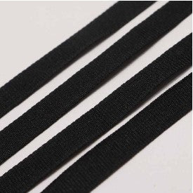 1cm Polyester Plain Weave – Black and White Textile Accessories for Crafts
