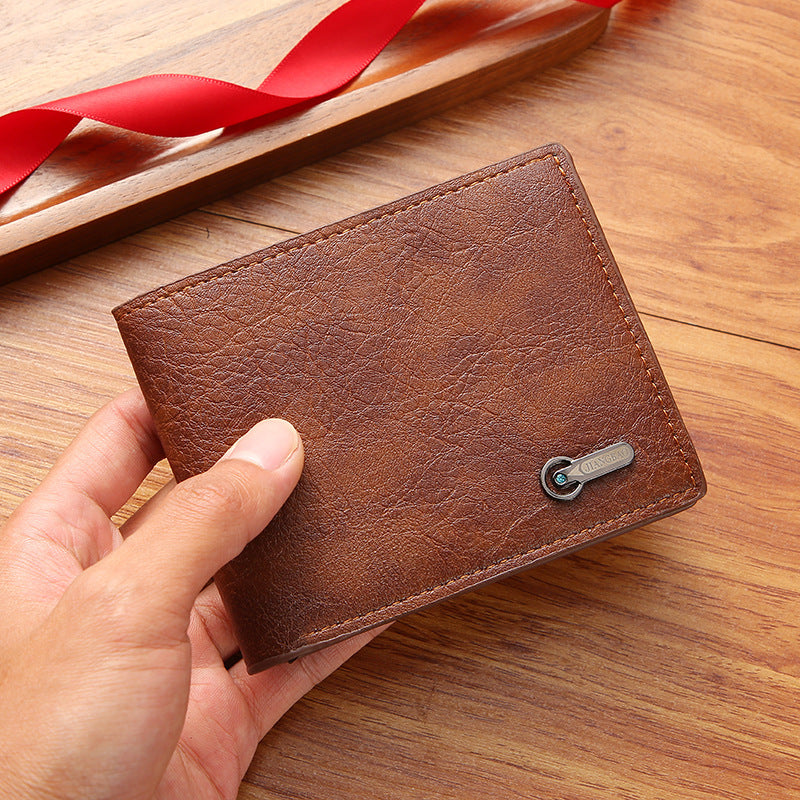 Men's Wallet Business Casual Short Leather