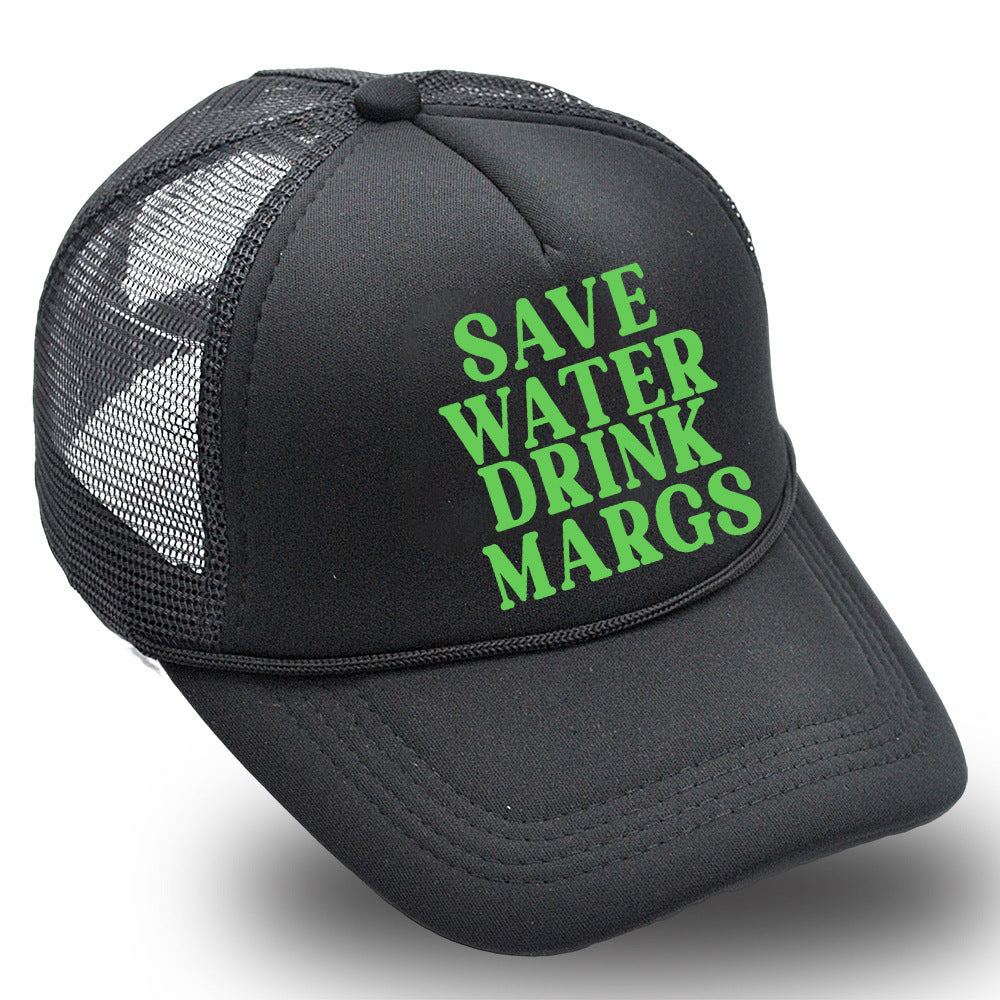 Save Water Ink Margs Printed Baseball Cap