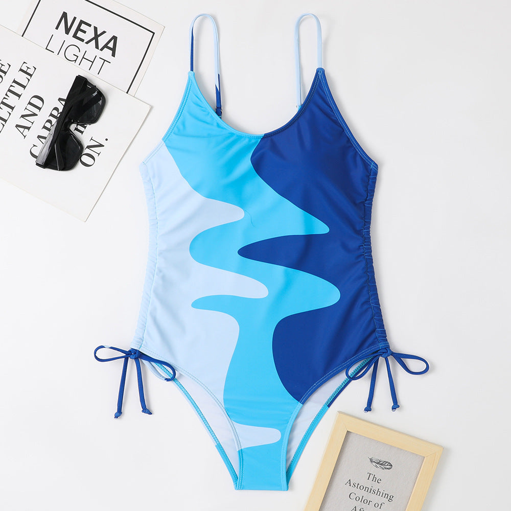 Swimsuit One-piece Sleeveless Fixed Swimming Trunks