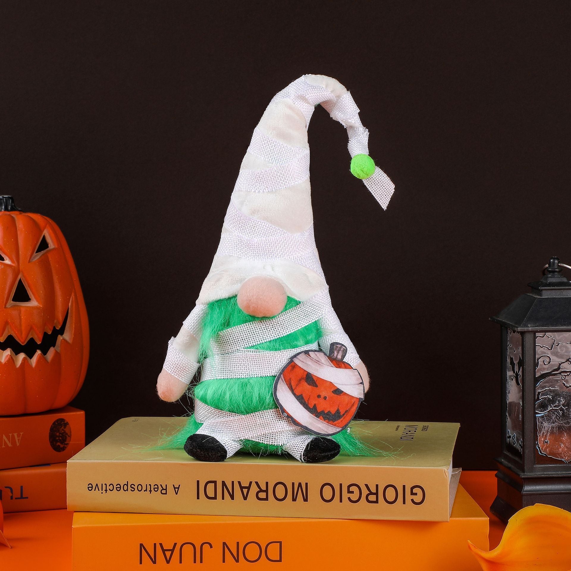 Halloween Faceless Vampire Pumpkin White Bandage Doll Ornaments Doll Party Dress Up Props