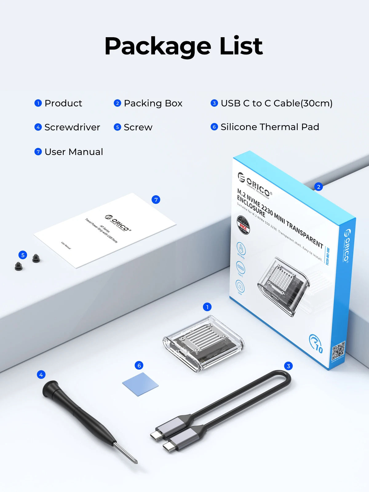 TC20 2230 External SSD Hard Disk Box – Dedicated Storage Enclosure