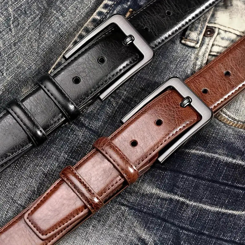 Men’s Retro Pin Buckle Belt – Versatile All-Match Style