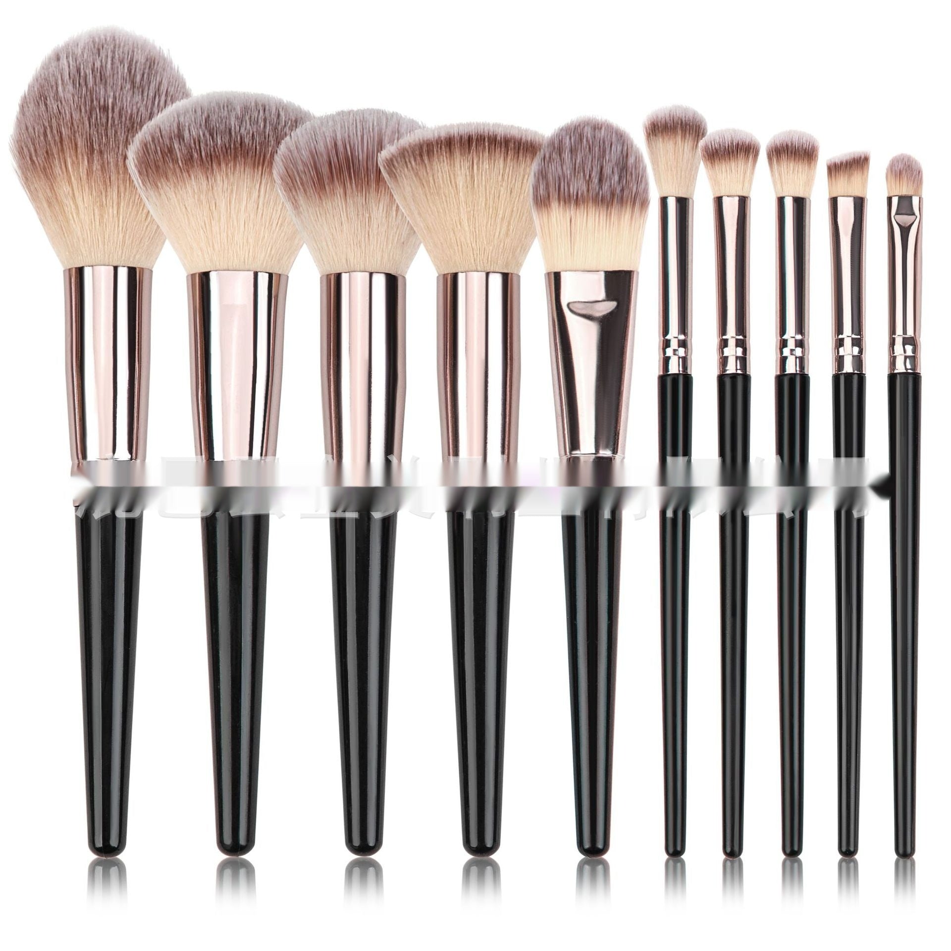 Makeup Brush Set – Professional Black Collection with Multiple Options (3, 10, 15, 18, or 20 Pieces)