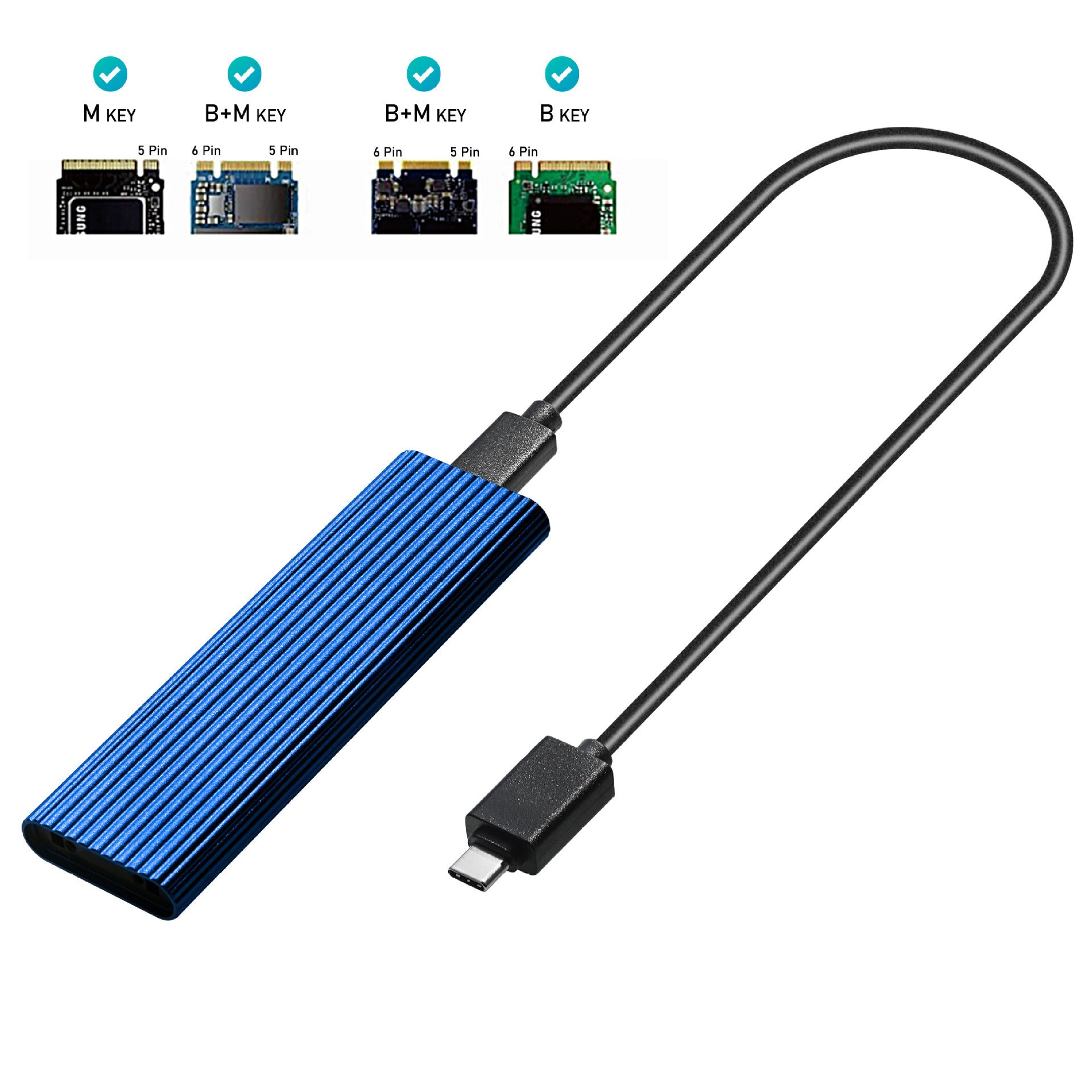 Dual Protocol Universal SSD Hard Disk Enclosure – Versatile Storage