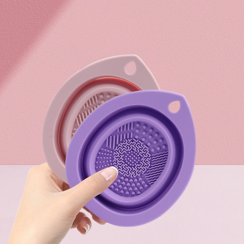 Silicone Brush Cleaning Pad – Folding Solid Color Beauty Tool Mat