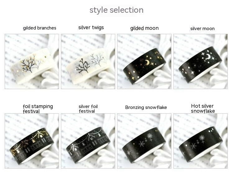 Christmas and New Year Japan Paper Tape – Decorative Washi Tape for Holiday Crafts