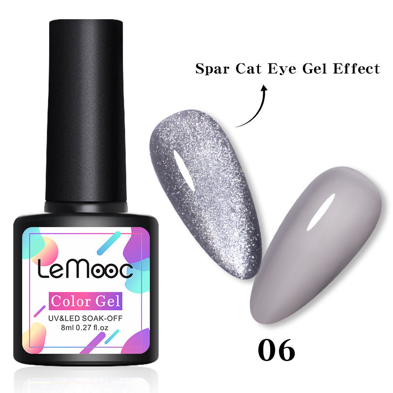 Smoothie Light Moonstone Nail Polish Glue Snow Light Wide Cat Eye Glue
