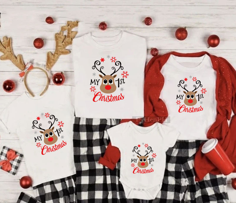 Christmas T-shirt Parent-child Outfit