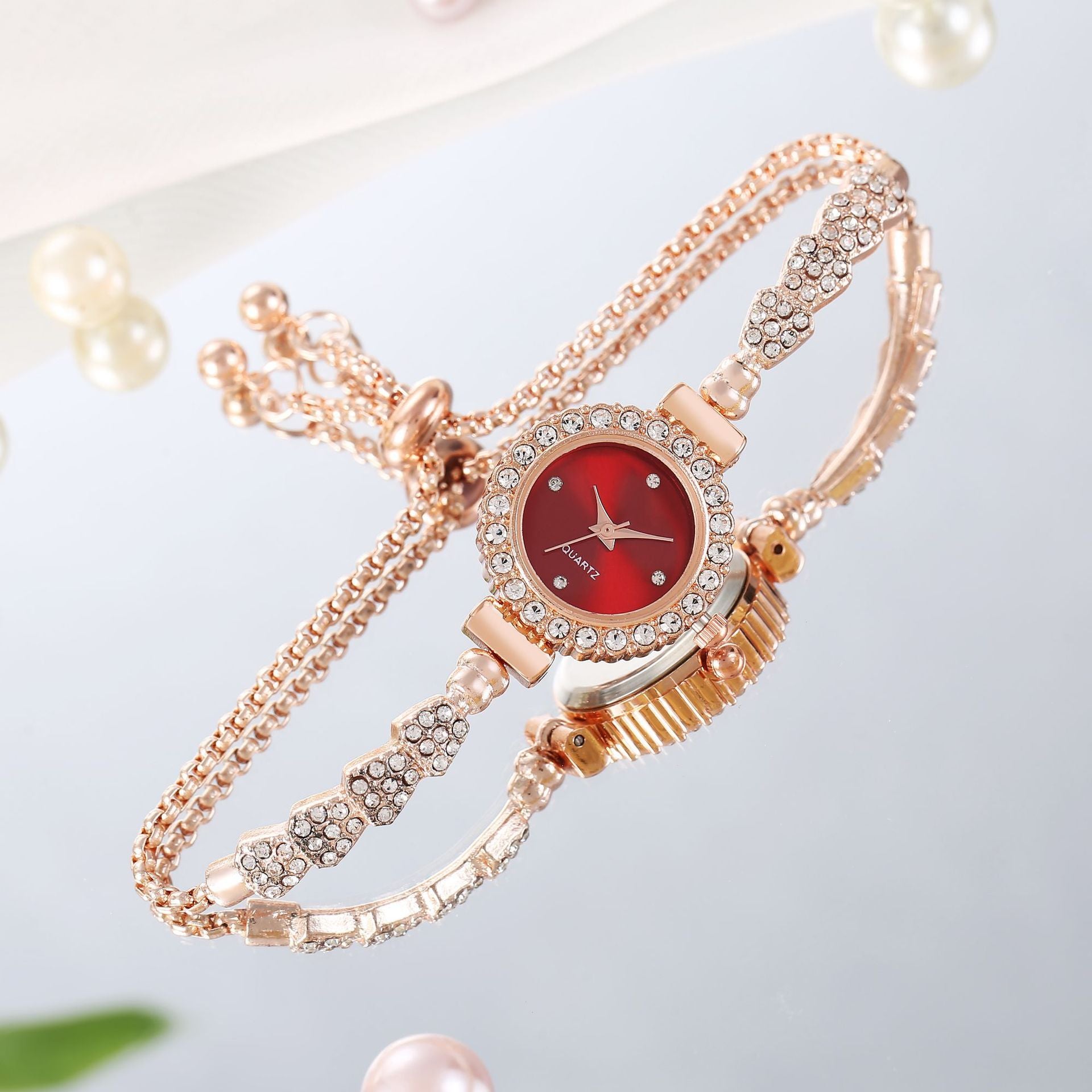 Fashion Luxury Women's Watch Gold Fine Strap
