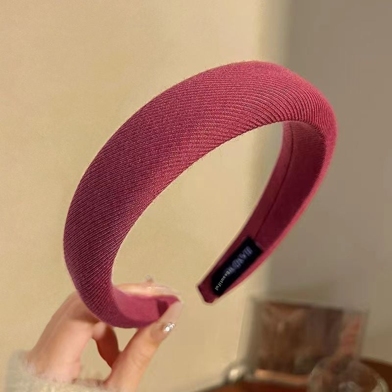 Simple Hair Accessories High Cranium Sponge Cloth Headband