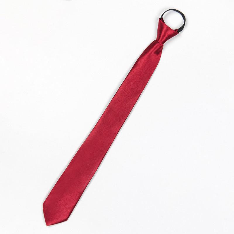 Men’s Business Narrow Zip Tie – Formal Shirt Accessory