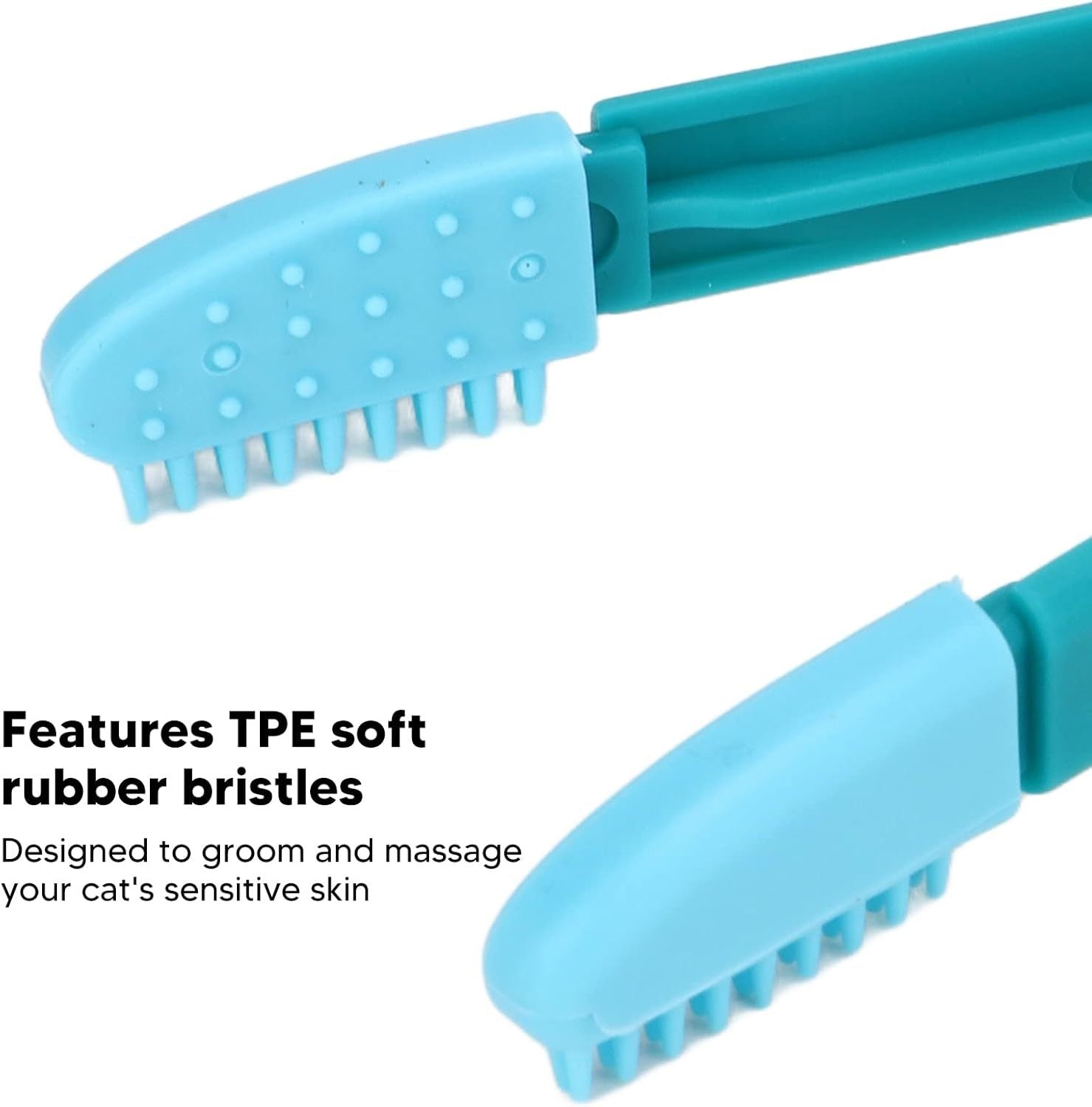 Gentle And Effective Pet Tear Stain Remover For Cats And Dogs - Soft Rubber Eye Comb For Small Pets
