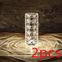 2pcs Rose threecolor transpare