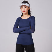 Women’s Slim Fit Yoga Top – Long Sleeve Quick-Dry Running & Fitness Shirt