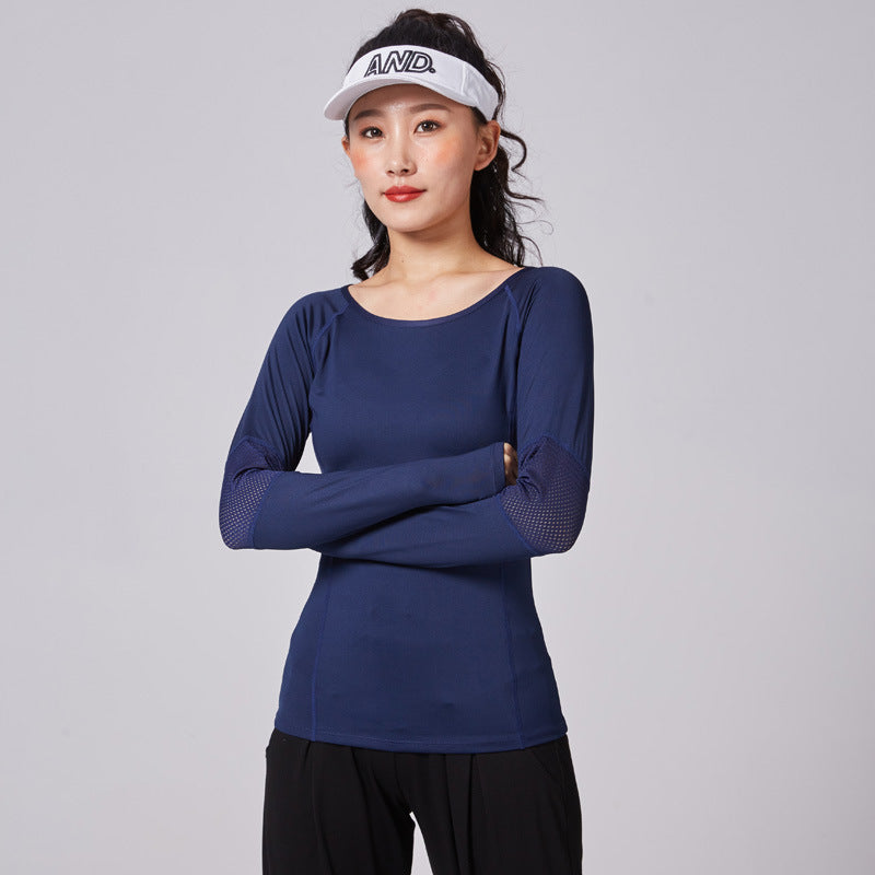 Women’s Slim Fit Yoga Top – Long Sleeve Quick-Dry Running & Fitness Shirt