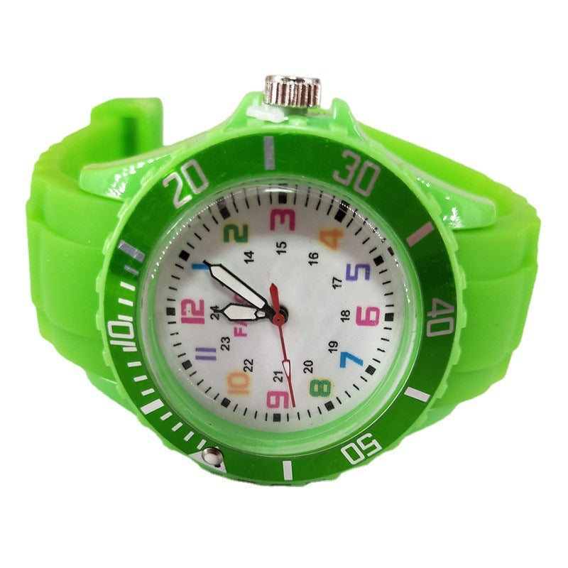Silicone Watch Digital Women's Multi-color Colorful Plastic Watch