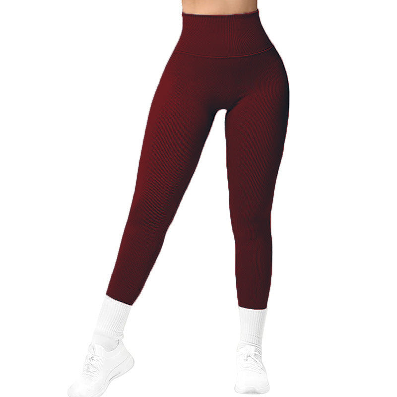 Women’s High-Waist Slim Fit Solid Color Pants – Fashion Casual Nylon Stretch