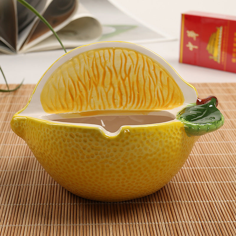 Home Ceramic Fruit Crafts Ashtray