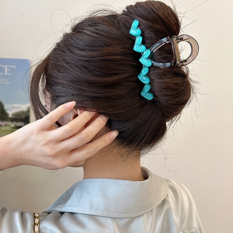 Simple Clip Headdress Back Head Updo