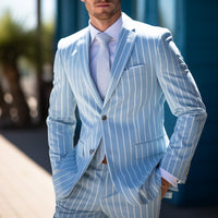 Blue White Buttons