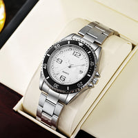 Silver steel with white surfac
