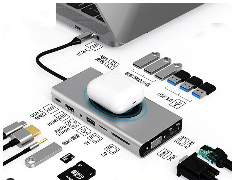 Multi-Function HDMI Hub Docking Station – Notebook Converter