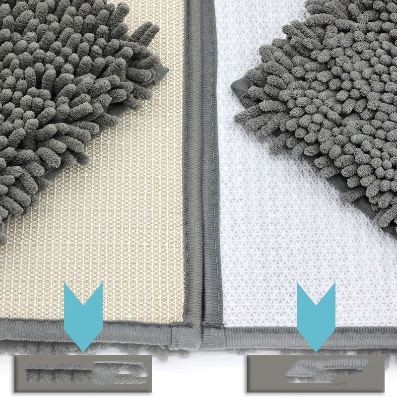 Encrypted Chenille Absorbent Door Mats – Bedroom & Bathroom Carpet