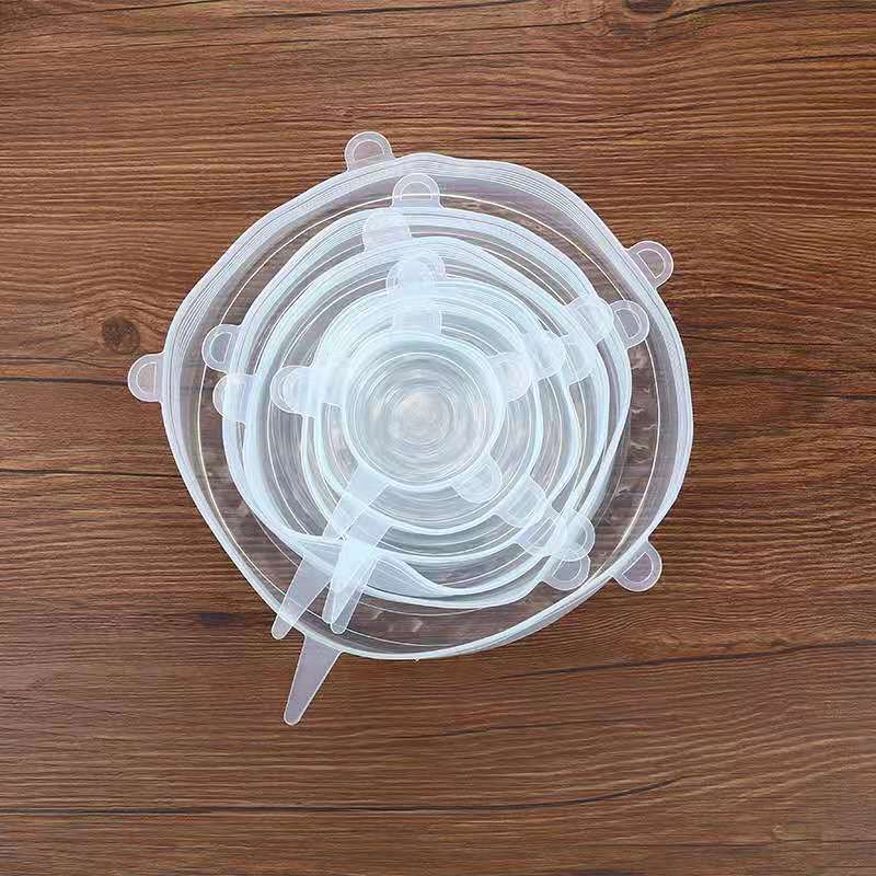 Silicone Stretch Lids 6Pcs Food Grade Microwave Safe Covers