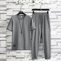 Pants suit grey