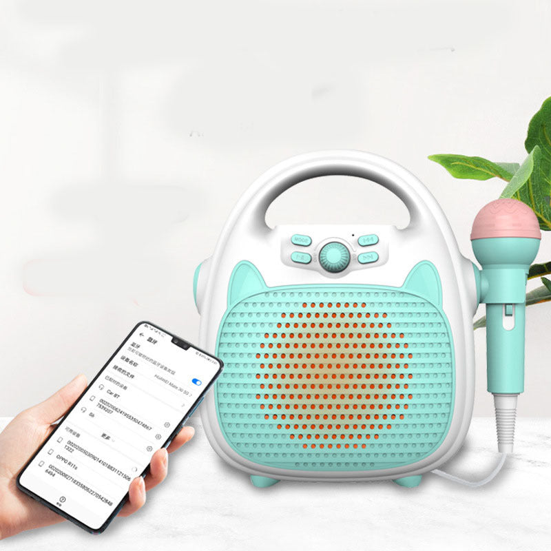 Kids Portable Plastic Bluetooth Karaoke Machine With Mic