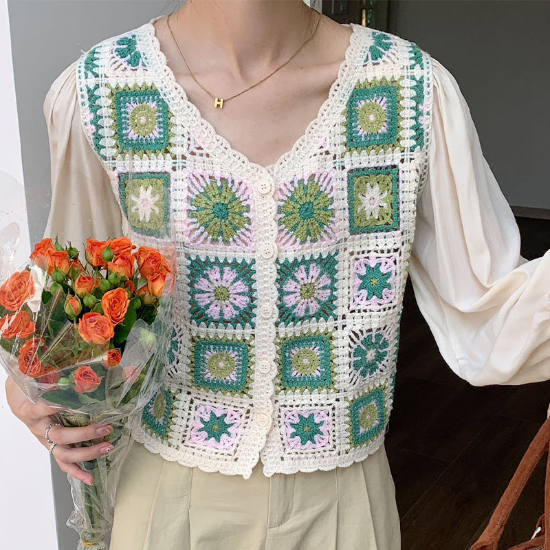 Hollowed Fashion College Style Blouse Women