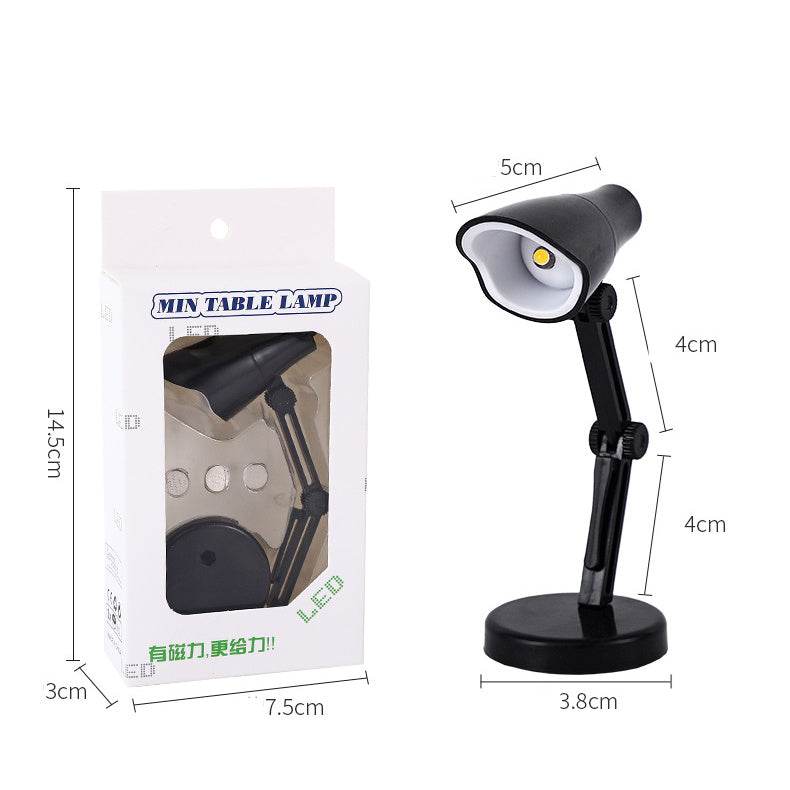 Creative Mini Led Small Table Lamp Student Folding Warm Light Eye Protection Small Night Lamp Iron-absorbing Portable Small Desk Lamp With Clip