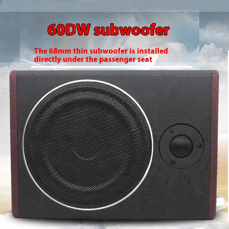 12V Car Subwoofer – High-Power Ultra-Thin Bass Speaker