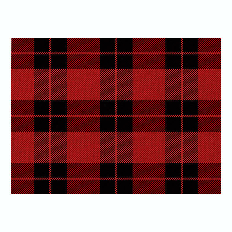 Christmas Series Cotton And Linen Placemat Dining Table Cushion Heat Proof Mat Anti-scald
