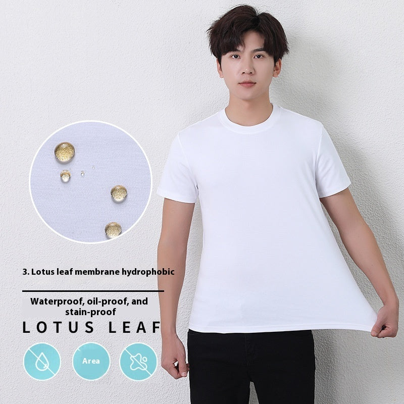 Male Solid Color High-end First-class Small T-shirt