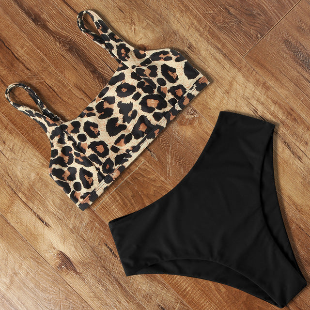 Women's One-Piece Swimsuit – Solid Color Polyester Swimwear