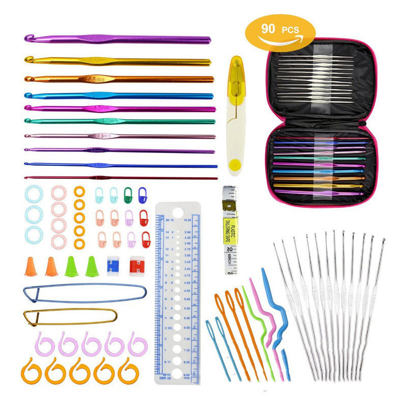 36-Style Crochet Hook Set with Case – Knitting & DIY Crafts